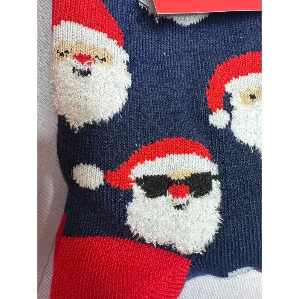 Wondershop Women’s Christmas Crew Socks Santa‎ Reindeer 2pk One Size NEW
